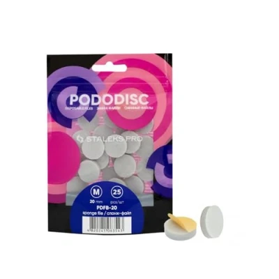 Afbeelding van STALEKS PRO 25 stuks pedicure polijstschijven (M: 20 mm) PDF