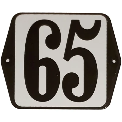 Afbeelding van Huisnummer standaard nummer 65 Warentuin Mix