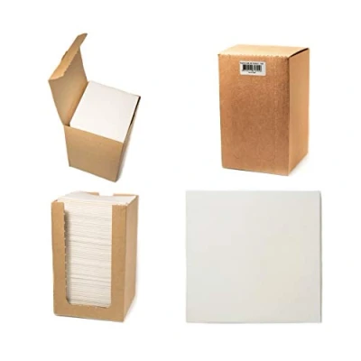 Afbeelding van Alvotex CHIC Airlaid servetten, 100 stuks, 1/4 gevouwen, stoflook, premium wegwerpservetten, wit, 20 x cm
