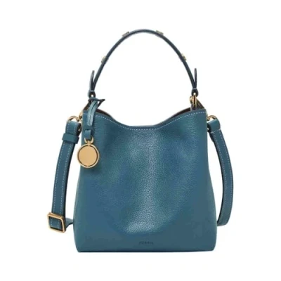 Afbeelding van FOSSIL Schoudertas Handtas Jessie Bucket Crossbody Bag Drizzle Blauw