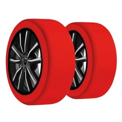 Afbeelding van RICAMBYCAR Sneeuwsokken maat M, Italië EN 16662 1 goedgekeurd, 2 sneeuwsokken, snelmontage, inclusief handschoenen, Snow Socks Ultra Grip