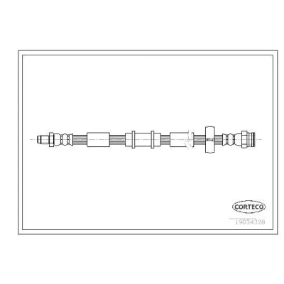 Afbeelding van CORTECO 19034328 Remslang Vooras 480