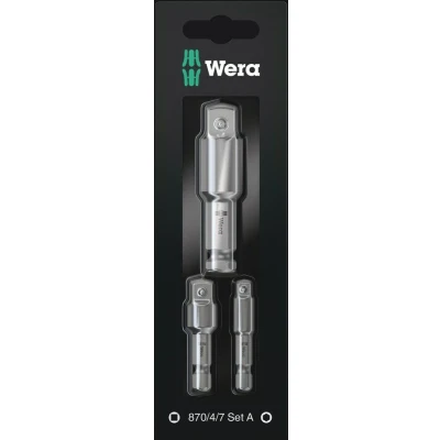 Afbeelding van Wera gereedschapsschachten (3st) 870/4/7 Set A SB