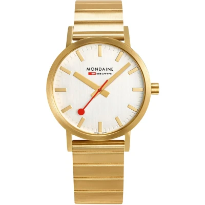 Afbeelding van Mondaine M660.30360.16SBM Horloge Goudkleurig 36mm Quartz