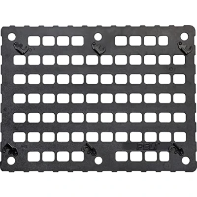 Afbeelding van Peli EZ Click MOLLE paneel, accessoires voor 1560 koffer, afneembare en multifunctionele dekselorganizer tassen sluitingen, kleur: zwart