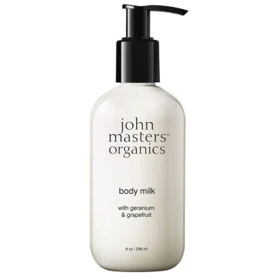 Afbeelding van John Masters Organics Skincare Bodycare Geranium &amp; Grapefruit Body Milk Lotion 236 ml