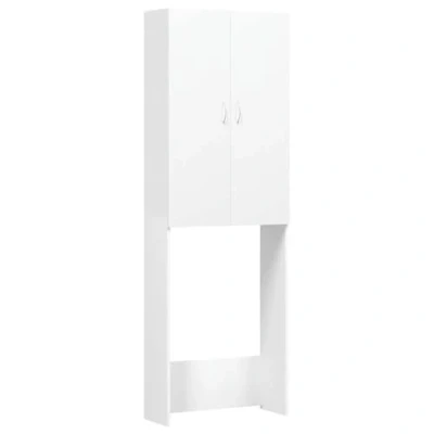 Image de vidaXL Meuble pour machine à laver Blanc 64x25,5x190 cm808413