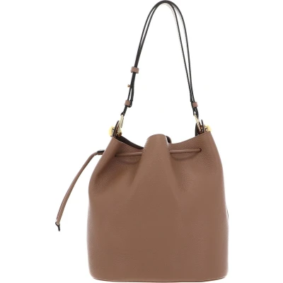 Afbeelding van FURLA Leren Schoudertas Sfera Bucket Bag Deserto Bruine