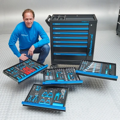 Afbeelding van Gereedschapswagen &quot;Black Line&quot; met 7 laden + 116 delige gereedschapsset