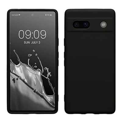Afbeelding van kwmobile telefoonhoesje geschikt voor Google Pixel 7a Hoesje smartphone Precisie camera uitsnede In mat zwart