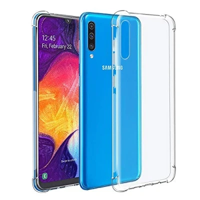 Afbeelding van schokbestendig hoesje voor Samsung Galaxy A50, A50s, A30s, TPU, transparant, siliconen,