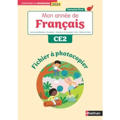 Afbeelding van MON ANNEE DE FRANCAIS CE2 FICHIER A PHOTOCOPIER
