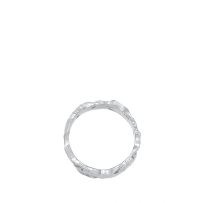 Afbeelding van Elli LEAF Optic Ring, Dames, Maat: 54, Silber