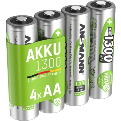 Afbeelding van Ansmann NiMH batterij Mignon 1300mAh, 4 delige blister