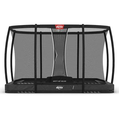 Afbeelding van BERG Ultim Champion InGround Trampoline 330 cm Rechthoekig Met AirFlow Pro Twinsping Inclusief Veiligheidsnet Grijs