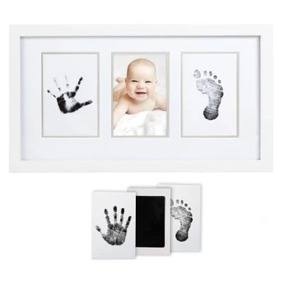 Image de Pearhead Cadre photo d&#039;empreintes du bébé Blanc