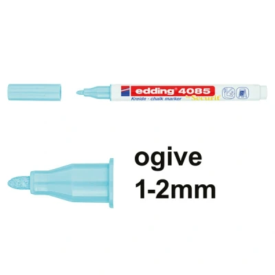 Image de Edding 4085 marqueur craie (1 2 mm ogive) bleu pastel