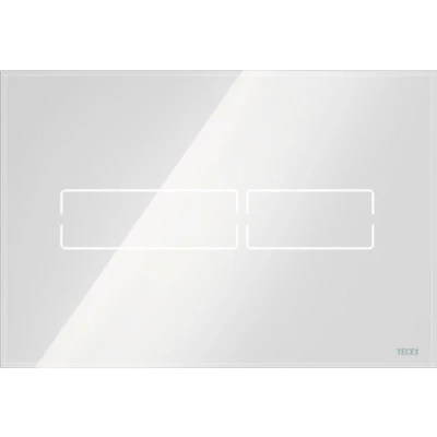 Afbeelding van Tece Lux Mini bedieningsplaat elektronisch Touch bediening glas wit
