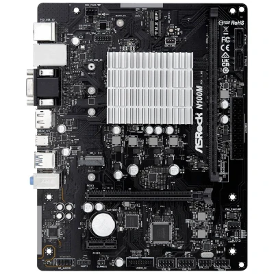 Afbeelding van ASRock N100M Moederbord met CPU Socket Intel 1264 Vormfactor Micro ATX