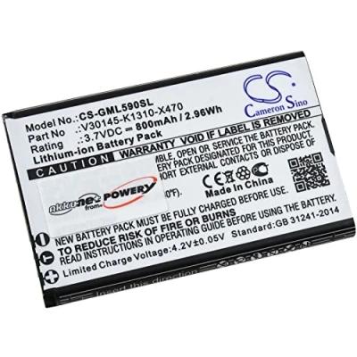 Afbeelding van Gigaset GL590 Li ion batterij voor mobiele telefoon, opvouwbaar, 3,7 V,