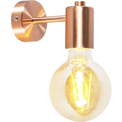 Afbeelding van QAZQA facil Design Hanglamp voor binnen 1 lichts D 130 mm Koper Woonkamer Slaapkamer Keuken