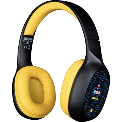Afbeelding van Pac Man draadloze koptelefoon 30 uur speeltijd microfoon bluetooth 5.3 verstelbaar