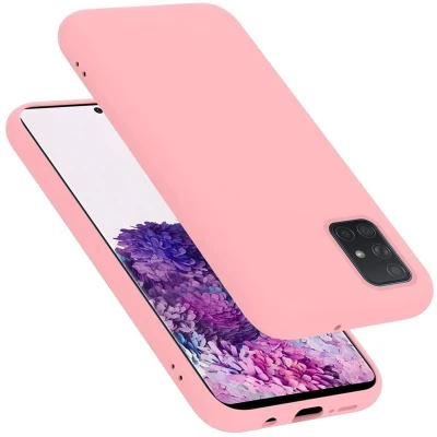 Afbeelding van Cadorabo Hoesje geschikt voor Samsung Galaxy A71 4G in LIQUID ROZE Beschermhoes gemaakt van flexibel TPU silicone Case Cover