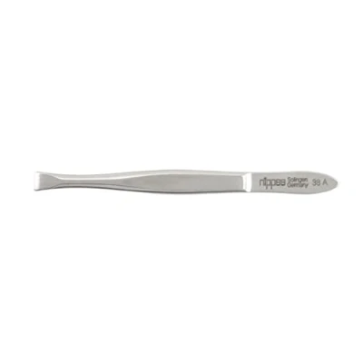 Afbeelding van nippes Solingen pincet met rechte punt roestvrij staal 8 cm voor wenkbrauwen tang nauwkeurige ontharing Made in Germany