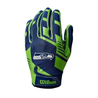 Afbeelding van Wilson Adult NFL Stretch Fit Gloves Team Seattle Seahawks