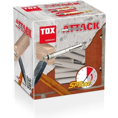 Afbeelding van TOX Attack 100 stuk(s) Schroef &amp; muurplugset 60 mm