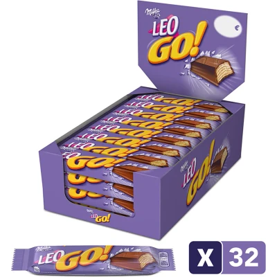 Afbeelding van Milka Leo Go Milk Wafer 32 x 48 gram