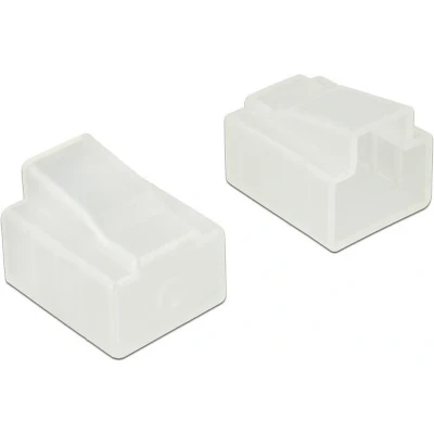 Afbeelding van RJ45 (v) afsluitcovers voor (m) connectoren 10 stuks / transparant