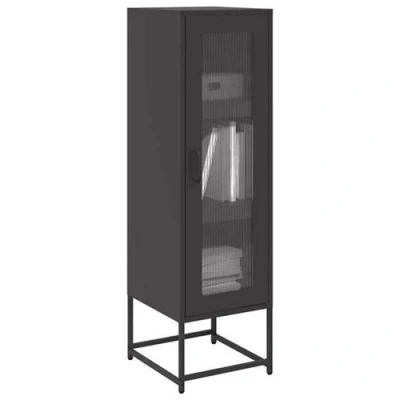 Afbeelding van vidaXL Hoge kast 36x39x123 cm koudgewalst staal zwart