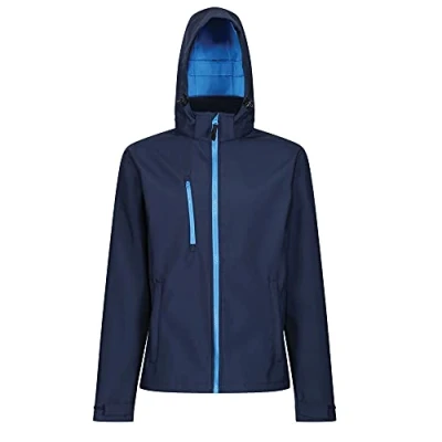 Afbeelding van Regatta Venturer 3 Layer Printable Hooded Softshell Jacket RG701 NAVY/FRENCH BLUE 3XL