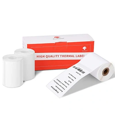 Afbeelding van Phomemo M110 Zelfklevende thermische etiketten voor printers, barcode, adres, kleding enz., 50 x 80 mm, 3 rollen
