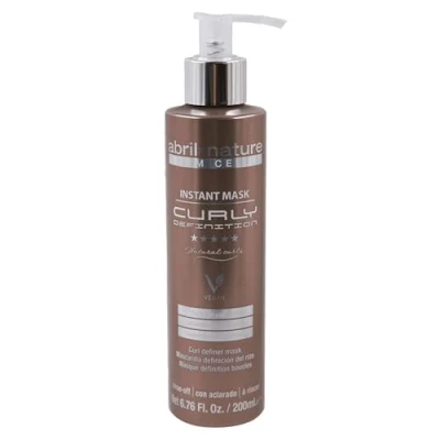 Afbeelding van Abril Et Nature Instant Mask Gold Lifting hydraterend masker voor het haar 200 ml krullend haarverzorging met stamcellen veganistisch product anti risotti effect