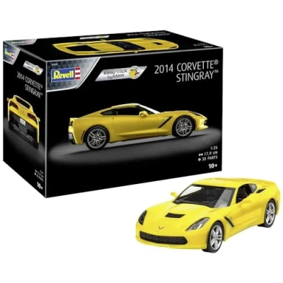 Afbeelding van 1:25 Revell 07825 Corvette Stingray 2014 Easy Click Plastic Modelbouwpakket