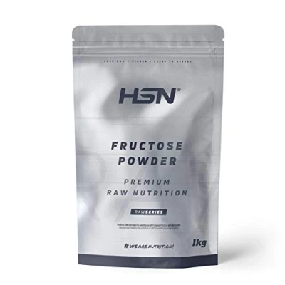 Afbeelding van HSN Fructose, koolhydraat met lage glycemische index, perfect voor sport, ideaal als zoetstof, veganistisch, lactosevrij, poeder, smaakneutraal, 1 kg
