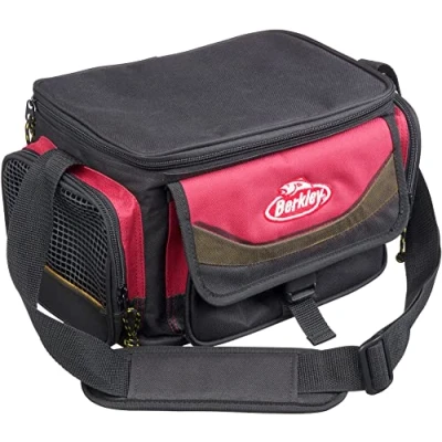 Afbeelding van Berkley Bag 4 Boxes Red Black Roofvis Tas M Vistas