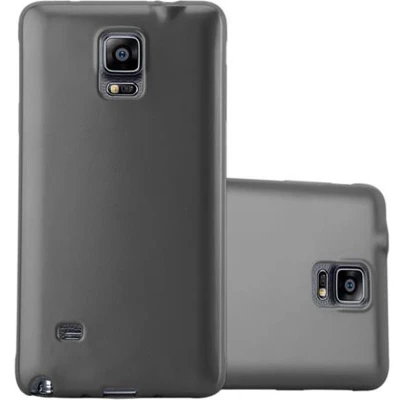 Afbeelding van Cadorabo Hoesje geschikt voor Samsung Galaxy NOTE 4 in METALLIC GRIJS Beschermhoes gemaakt van flexibel TPU silicone Case Cover