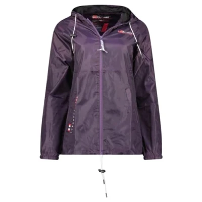Afbeelding van Geographical Norway Boat Lady Windjack voor dames, lange mouwen, waterdicht, wandelen, lente, zomer, herfst en winter, Paars.