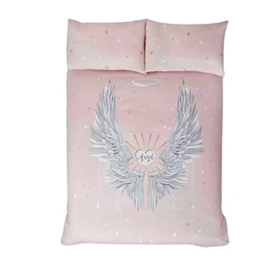 Afbeelding van Dekbedovertrek Angel Wing blush 230x220 Lits jumeaux