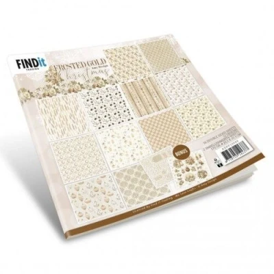 Afbeelding van Paperpack Amy Design Frosted Gold Christmas