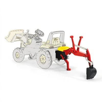 Afbeelding van Rolly Toys Heckbagger Graafarm Rood