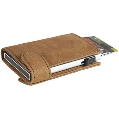 Afbeelding van Tony Perotti Furbo portemonnee met papier en kleingeldvak Vintage Bruin