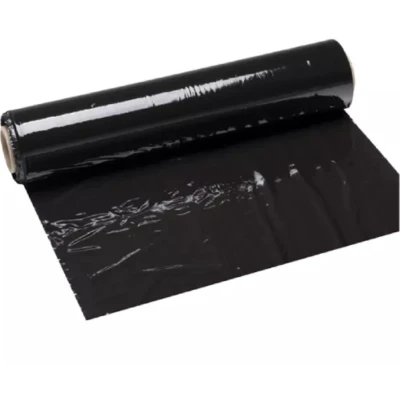 Afbeelding van Stretchfilm hand zwart 450mm x 300m