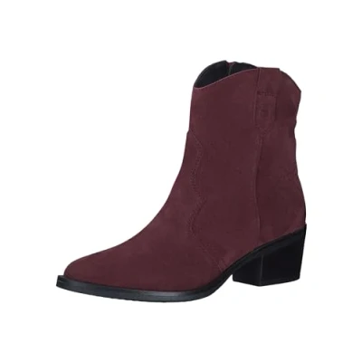 Afbeelding van Tamaris Cowboy/Bikerlaarsjes, Dames, Maat: 39, Merlot Leer