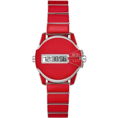 Afbeelding van Diesel heren Baby Chief Horloge DZ2192 in de kleur Rood
