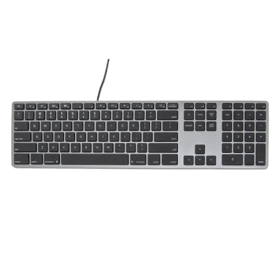 Afbeelding van Matias Bedraad RGB toetsenbord / klavier US QWERTY space grey FK318LB
