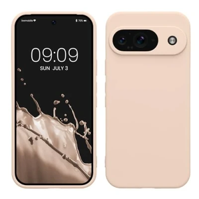 Afbeelding van kwmobile telefoonhoesje geschikt voor Google Pixel 9 Hoesje smartphone Precisie camera uitsnede In kokosmelk